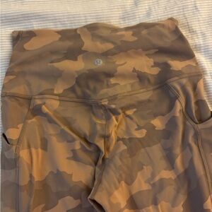 Lululemon Camo High-Rise Leggings - Brown Camo